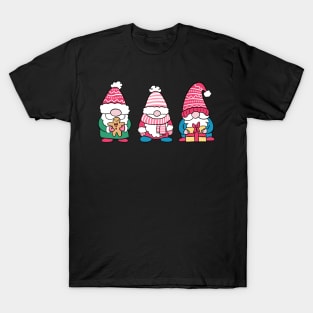 Cute three Christmas gnomes T-Shirt